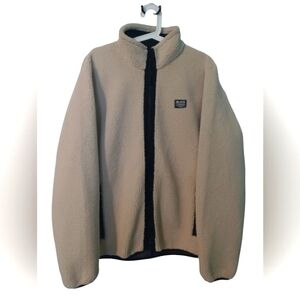 HOLLISTER Men's XL zip up cream fleece